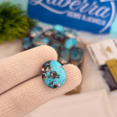 Natural Irani Firoza (Turquoise) – 14.43 Carat / Ratti | Lab Certified Gemstone