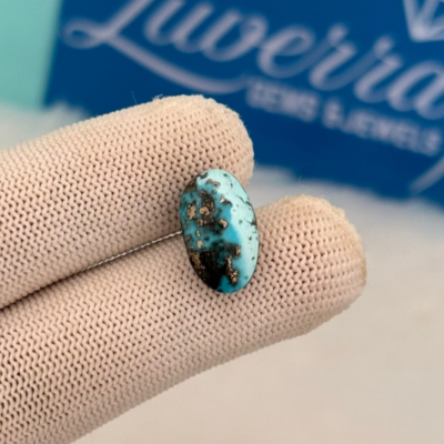 Natural Irani Firoza (Turquoise) – 9.18 Carat / Ratti | Lab Certified Gemstone