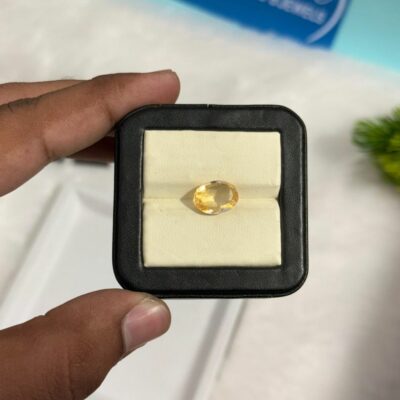 Buy 3.80 Carat / Ratti – Natural Citrine (Sunela) – Certified Gemstone for Wealth & Success