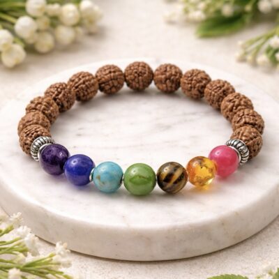 Buy 7 Chakra with Rudraksha Bracelet