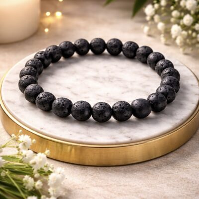 Buy Black Lava Stone Bracelet