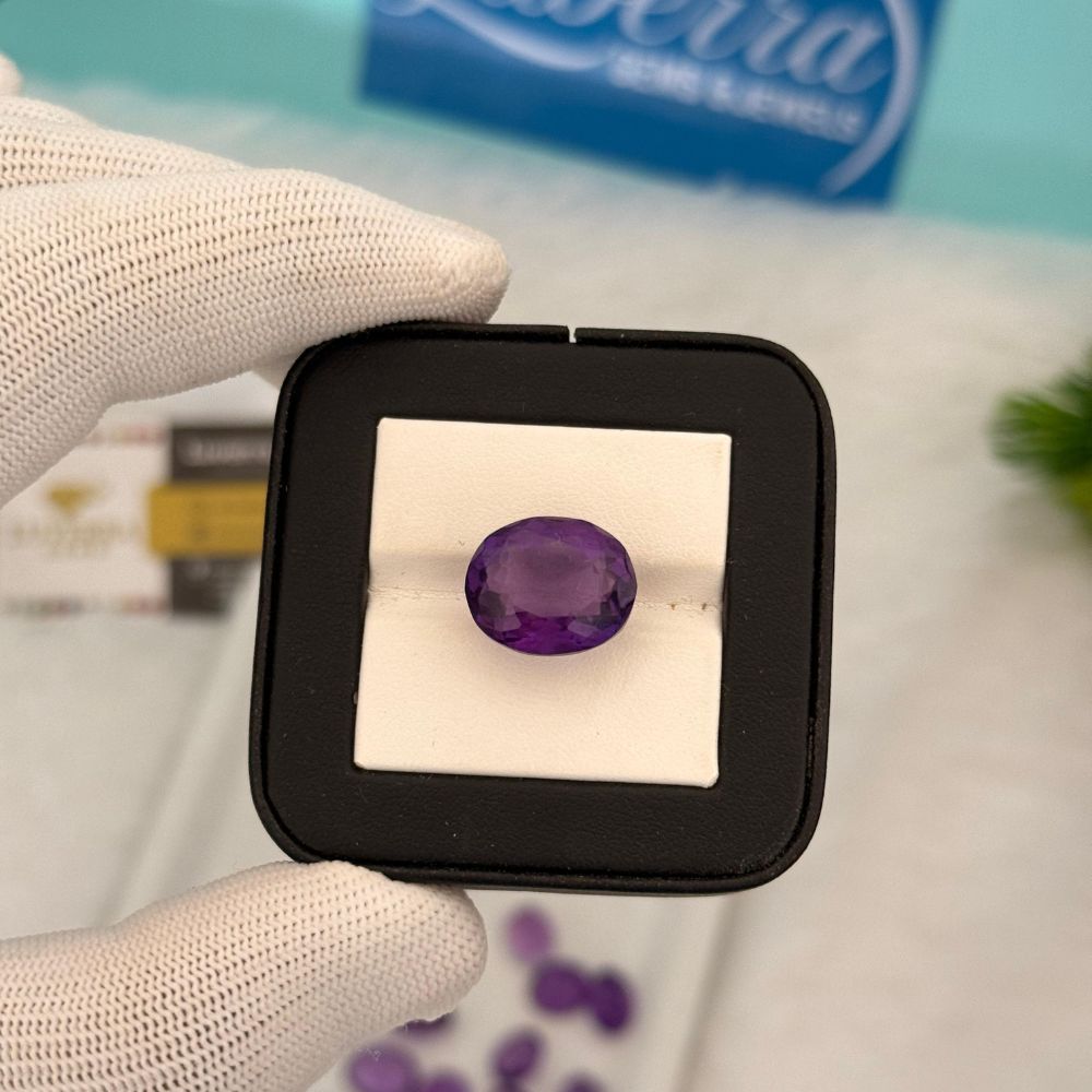Buy 13.80 Carat Natural Amethyst – Certified & Vedic Energized Gemstone