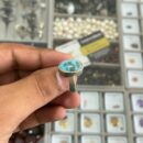 Buy 12.38 Carat Irani Firoza Silver Ring – Natural Turquoise in 6.136g Pure Silver | Certified & Premium Quality
