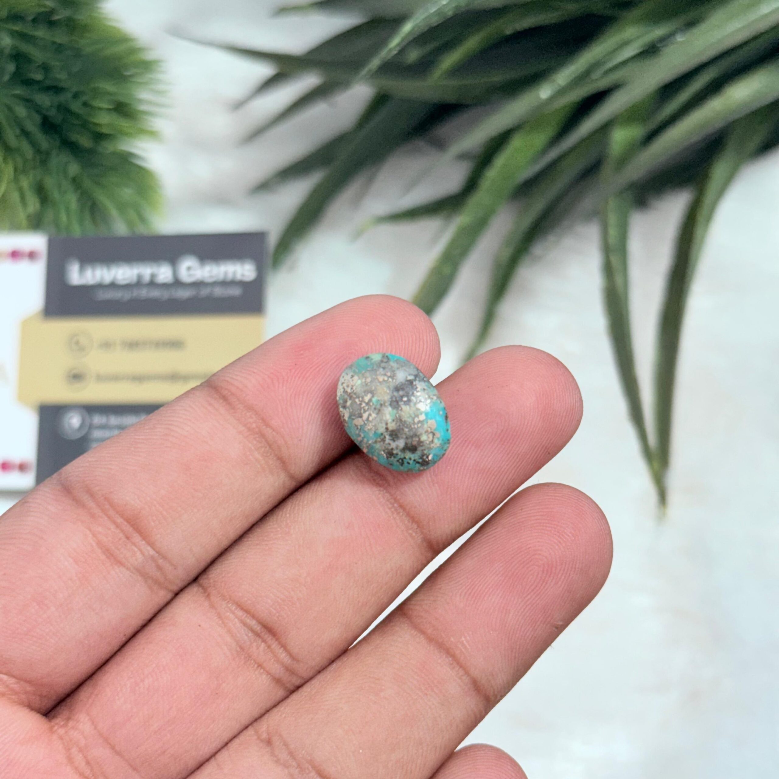 Buy 9.52 Carat / Ratti – Natural Irani Feroza Gemstone | Powerful Healing & Energy Stone