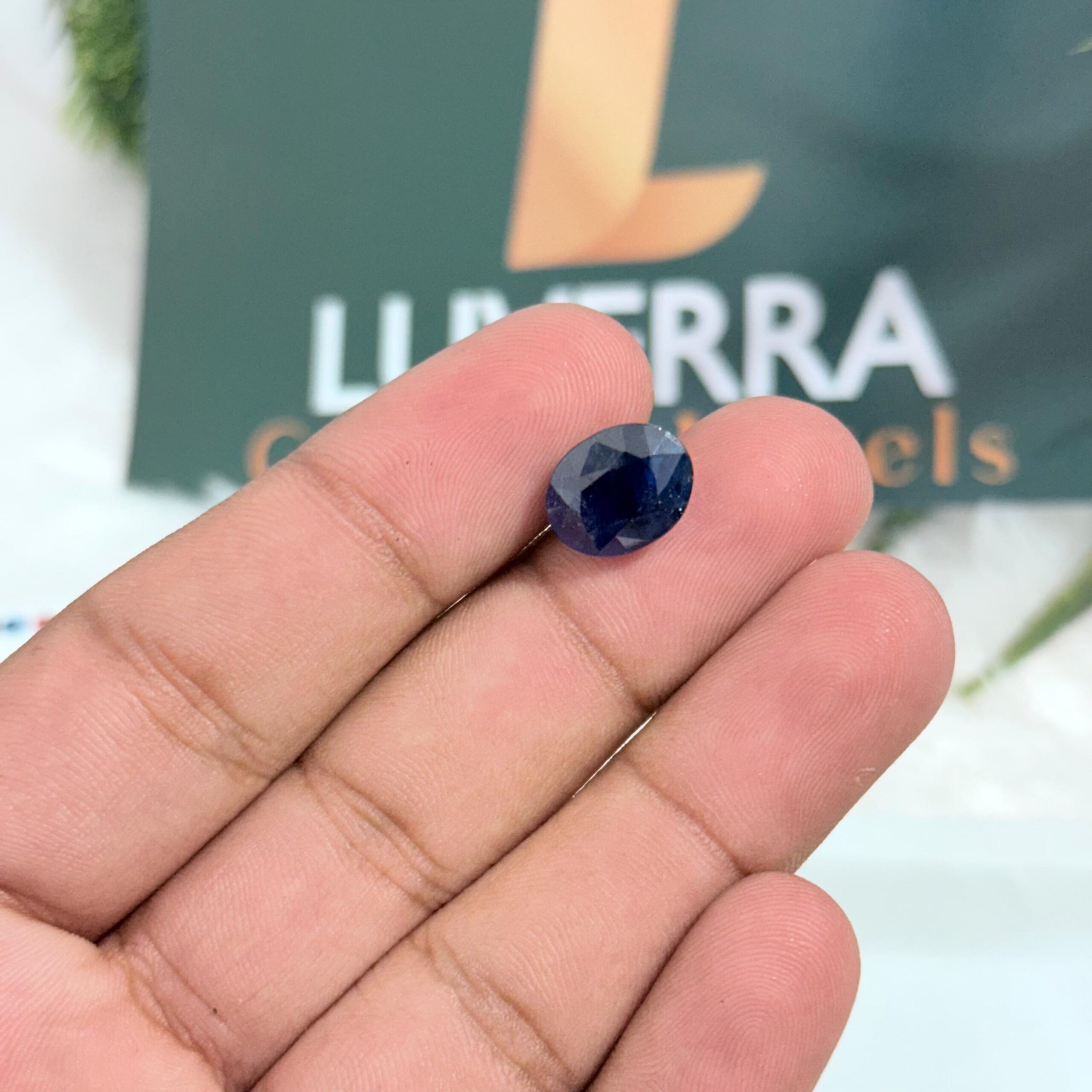 Natural Blue Sapphire 3.25 Carats / Ratti – Certified Neelam Stone from Bangkok (BKK)