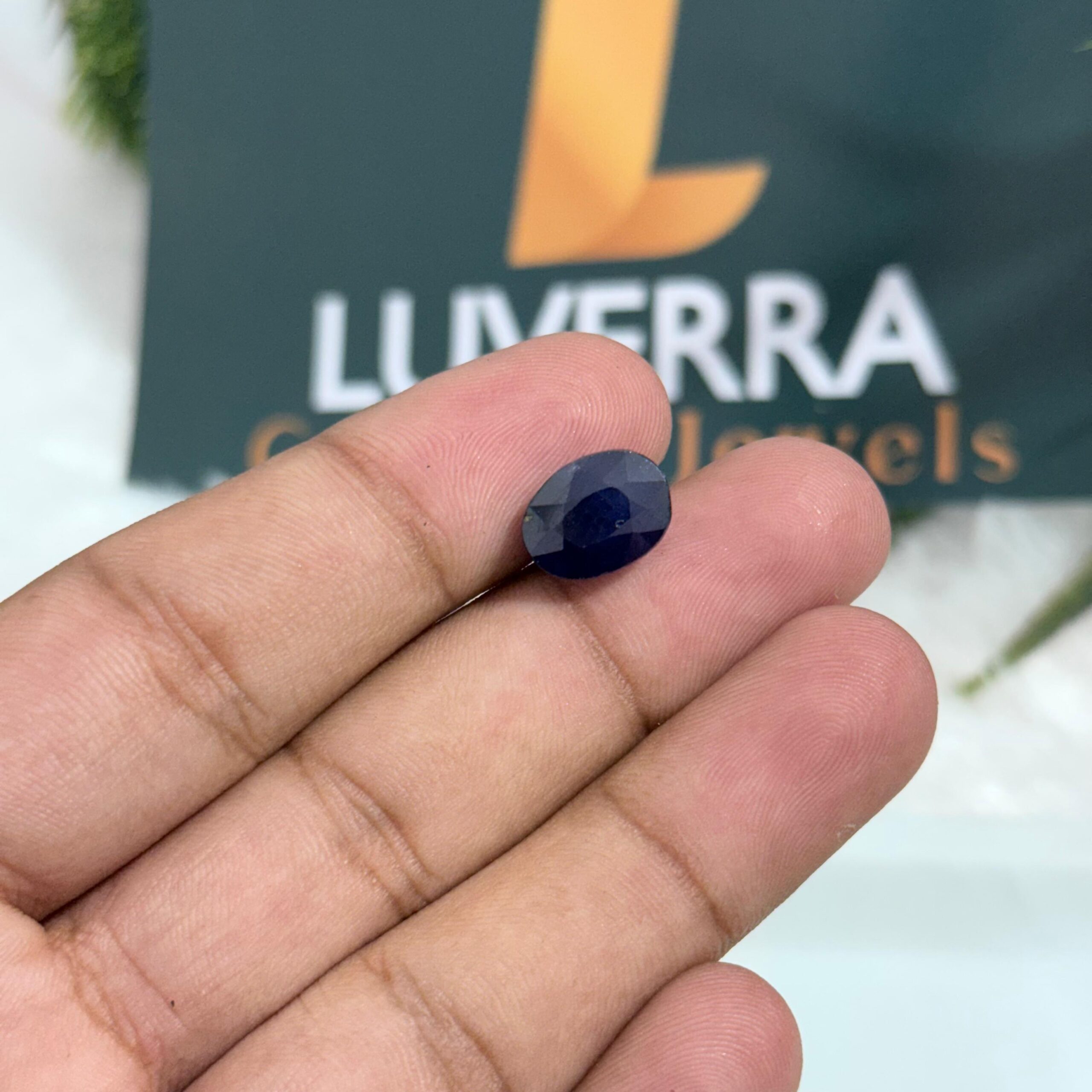 Natural Blue Sapphire 6.53 Carats / Ratti – Certified Neelam Stone from Bangkok (BKK)