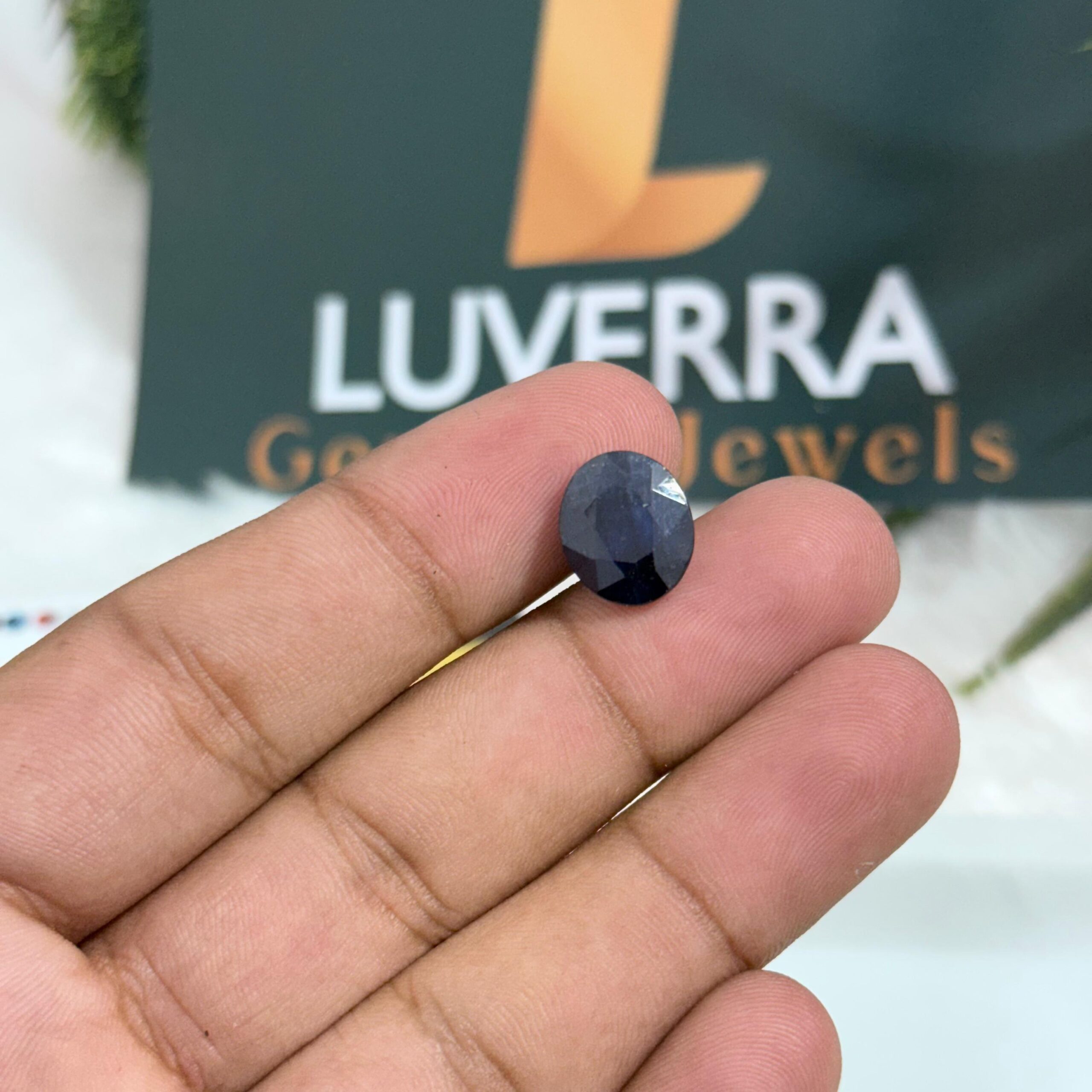 Natural Blue Sapphire 6.99 Carats / Ratti – Certified Neelam Stone from Bangkok (BKK)