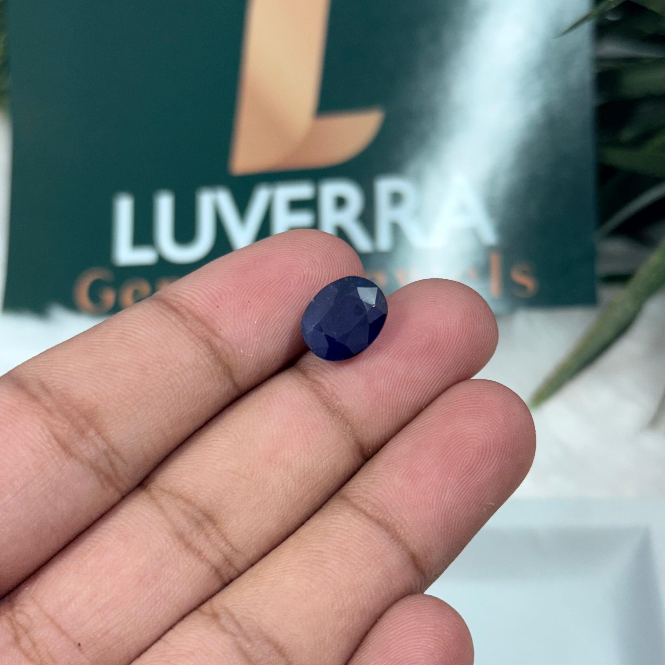 Natural Blue Sapphire 9.03 Carats / Ratti – Certified Neelam Stone from Bangkok (BKK)