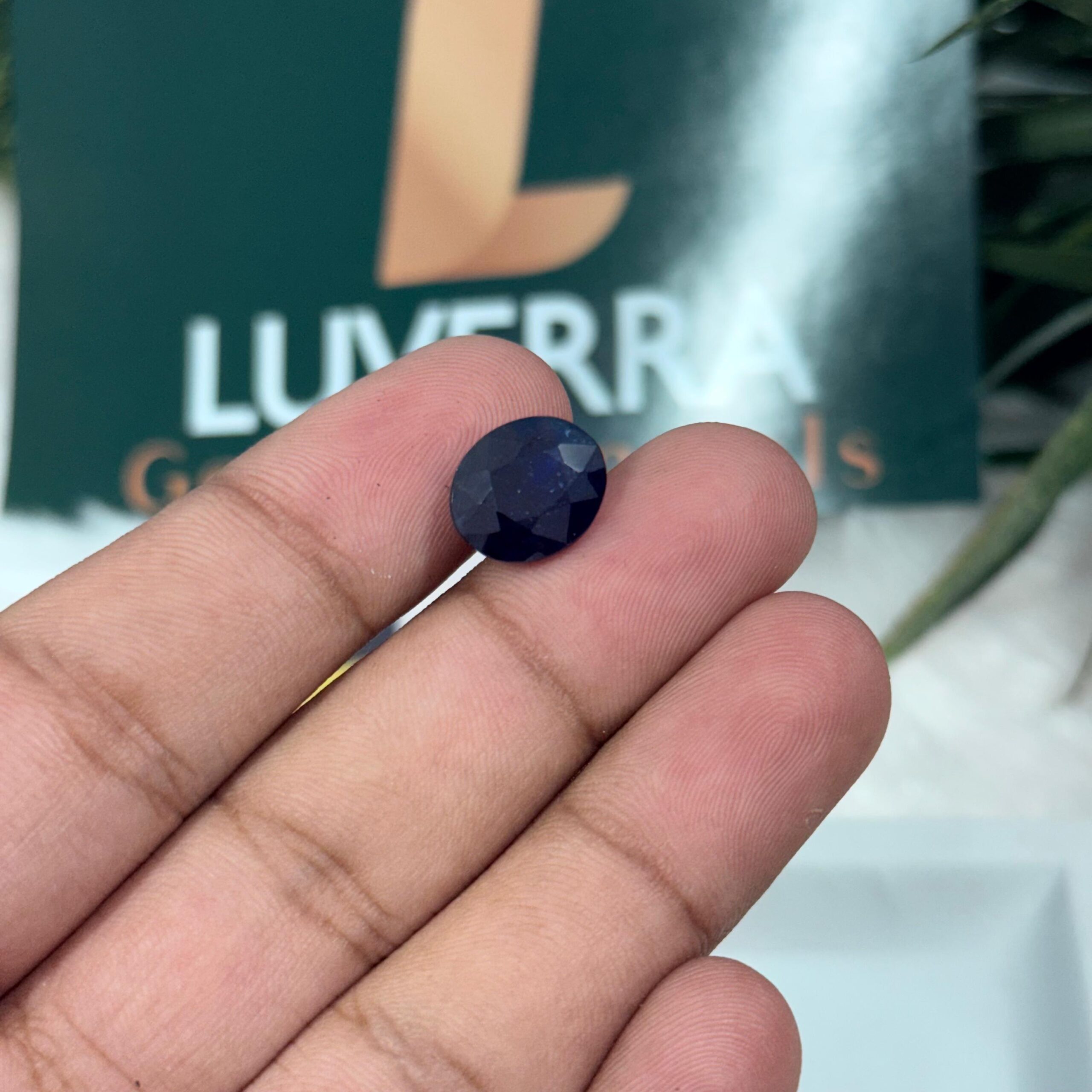 Natural Blue Sapphire 9.25 Carats / Ratti – Certified Neelam Stone from Bangkok (BKK)