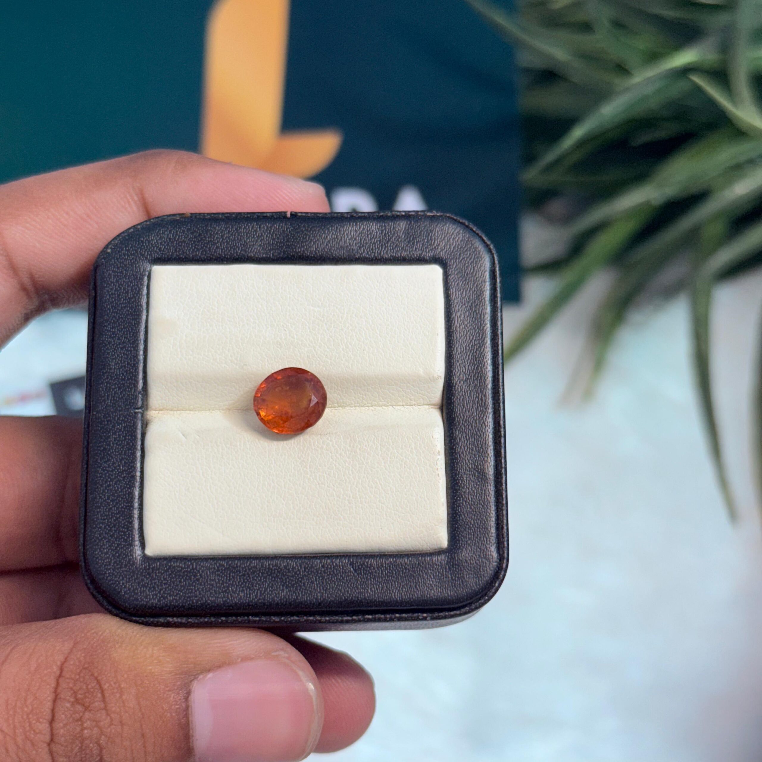 Natural Gomed (Hessonite) 4.53 Carat – Certified Sri Lankan Gemstone for Rahu Remedies, Confidence & Protection