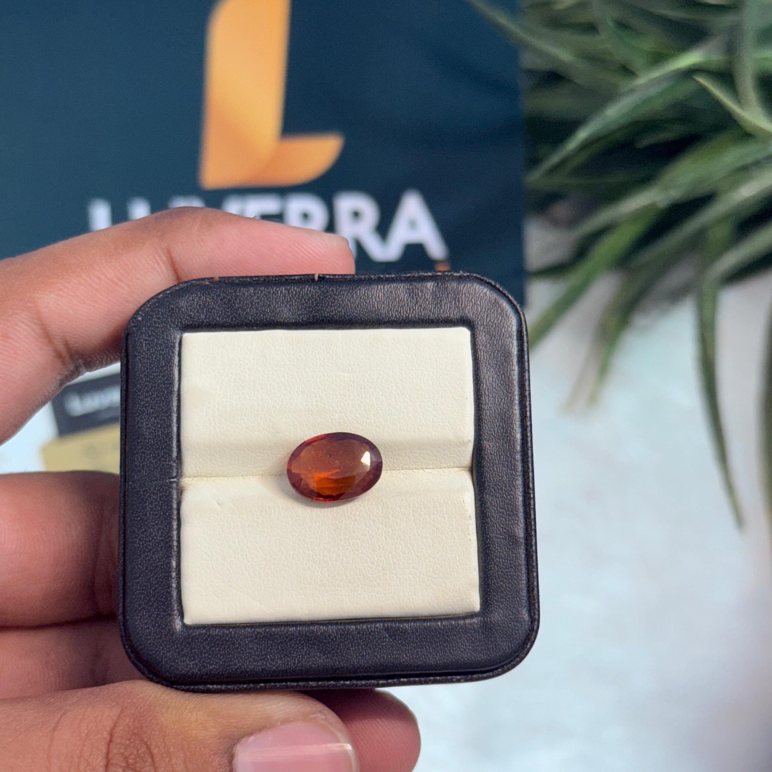 Natural Gomed (Hessonite) 4.12 Carat – Certified Sri Lankan Gemstone for Rahu Remedies, Focus & Protection