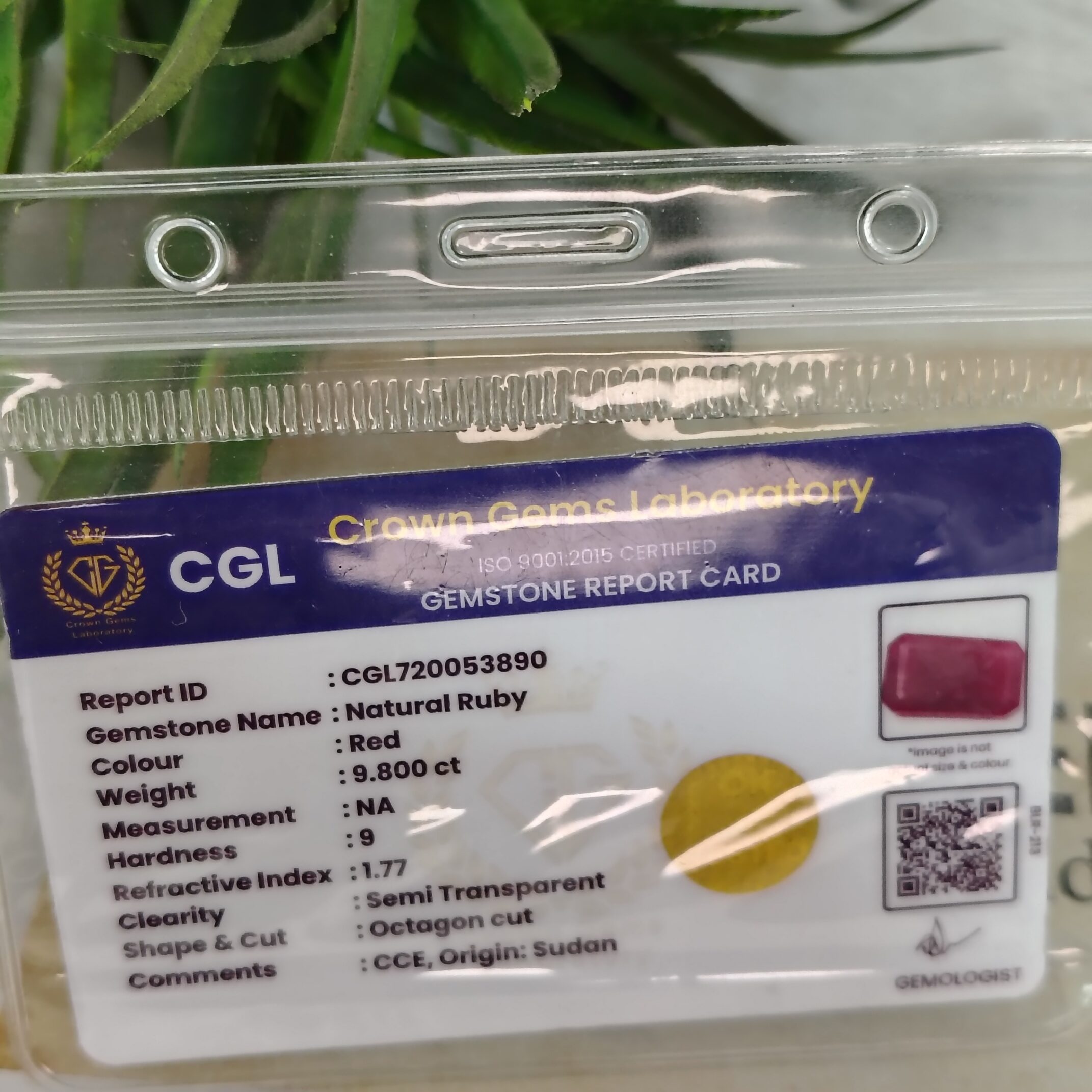 9.800 Carat – Natural Ruby - Image 2