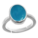 Irani Firoza (Turquoise) Silver Adjustable Ring