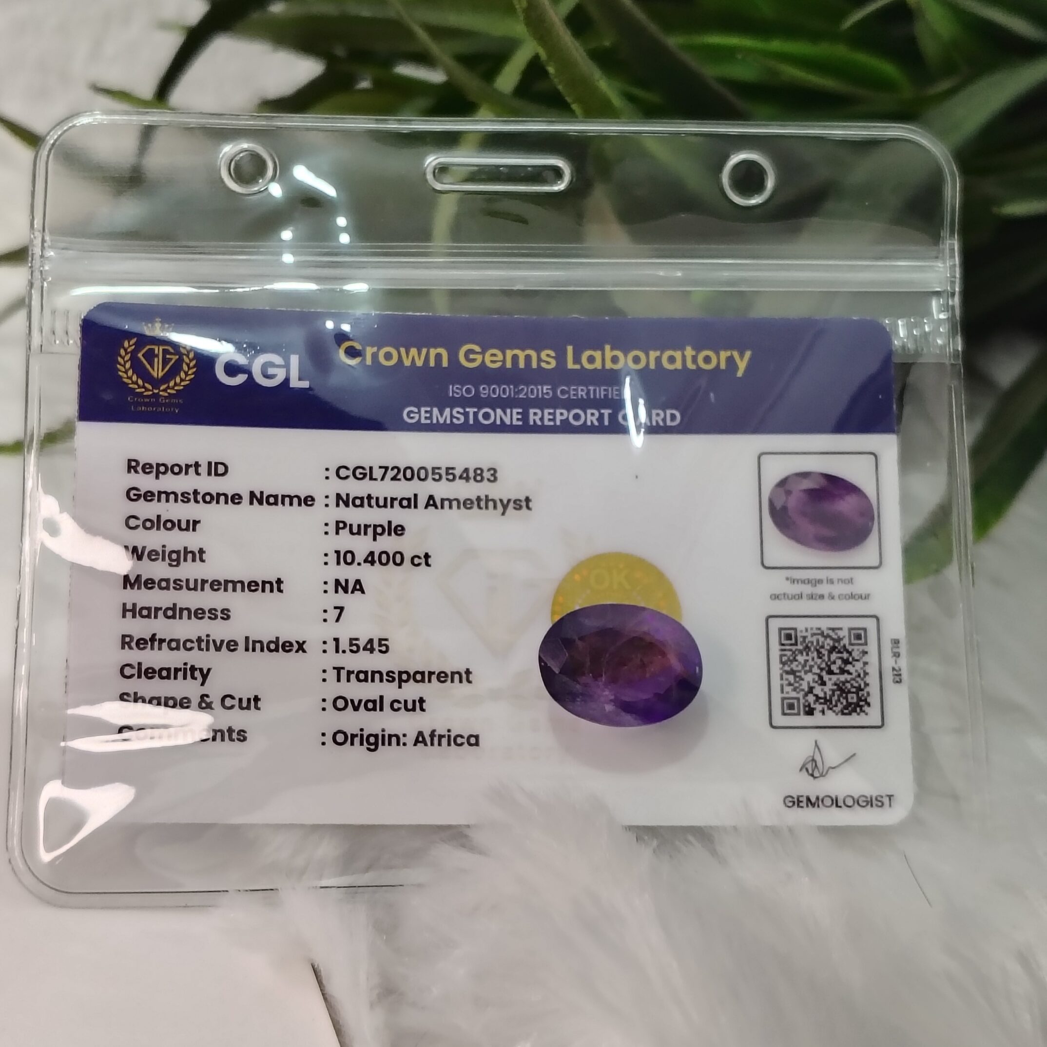 10.400 Carat – Natural Amethyst - Image 2