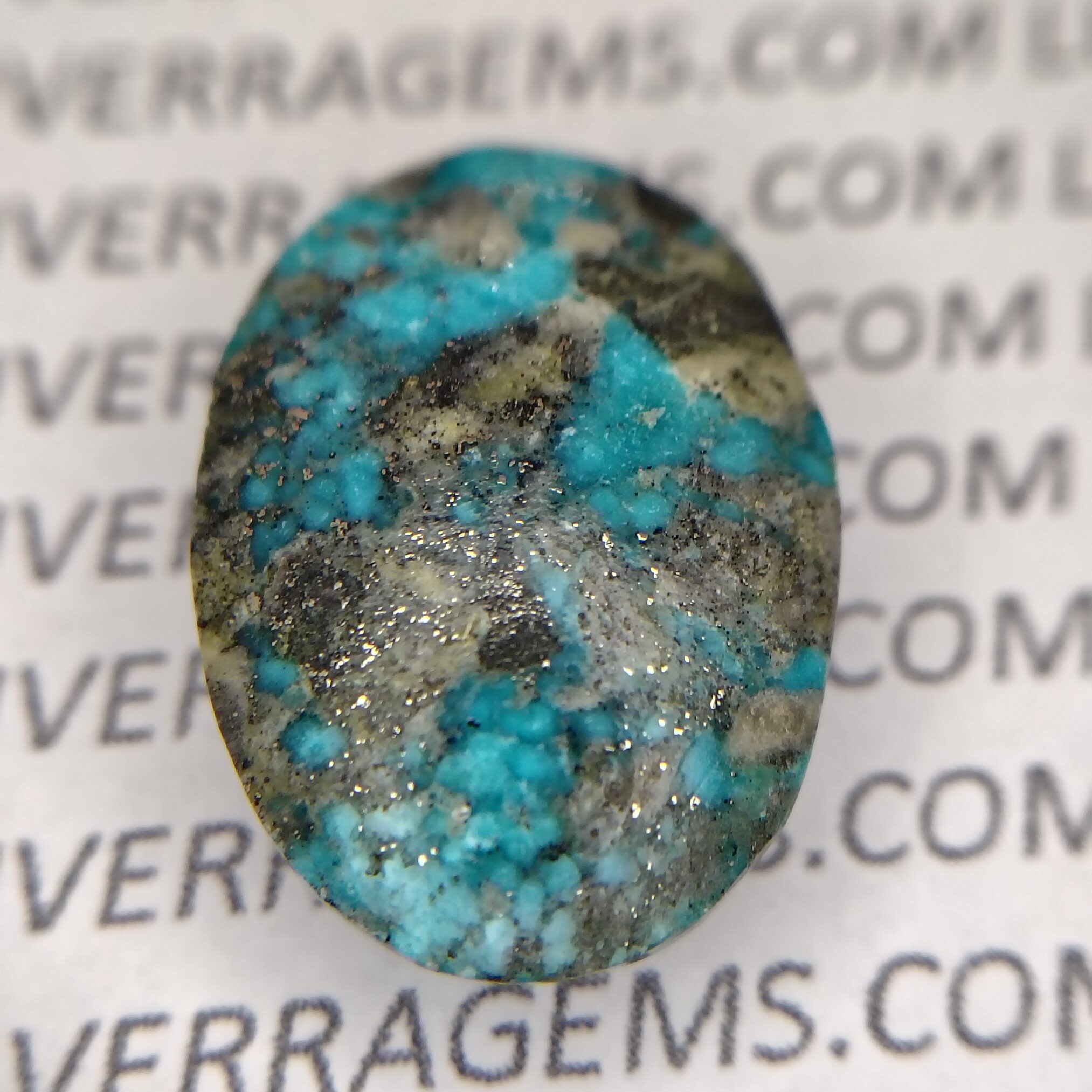 19 Carat Natural Irani Feroza (Turquoise) – Certified Original Turquoise Stone for Luck,