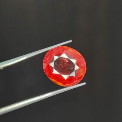 4.600 Carat Natural Gomed (Hessonite) – Certified Original Rahu Gemstone for Protection, Stability & Financial Growth