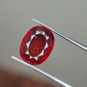 5.500 Carat Natural Gomed (Hessonite) – Certified Original Rahu Gemstone for Protection, Stability & Financial Growth