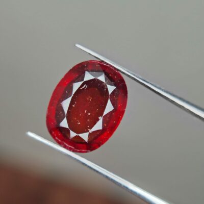5.500 Carat Natural Gomed (Hessonite) – Certified Original Rahu Gemstone for Protection, Stability & Financial Growth